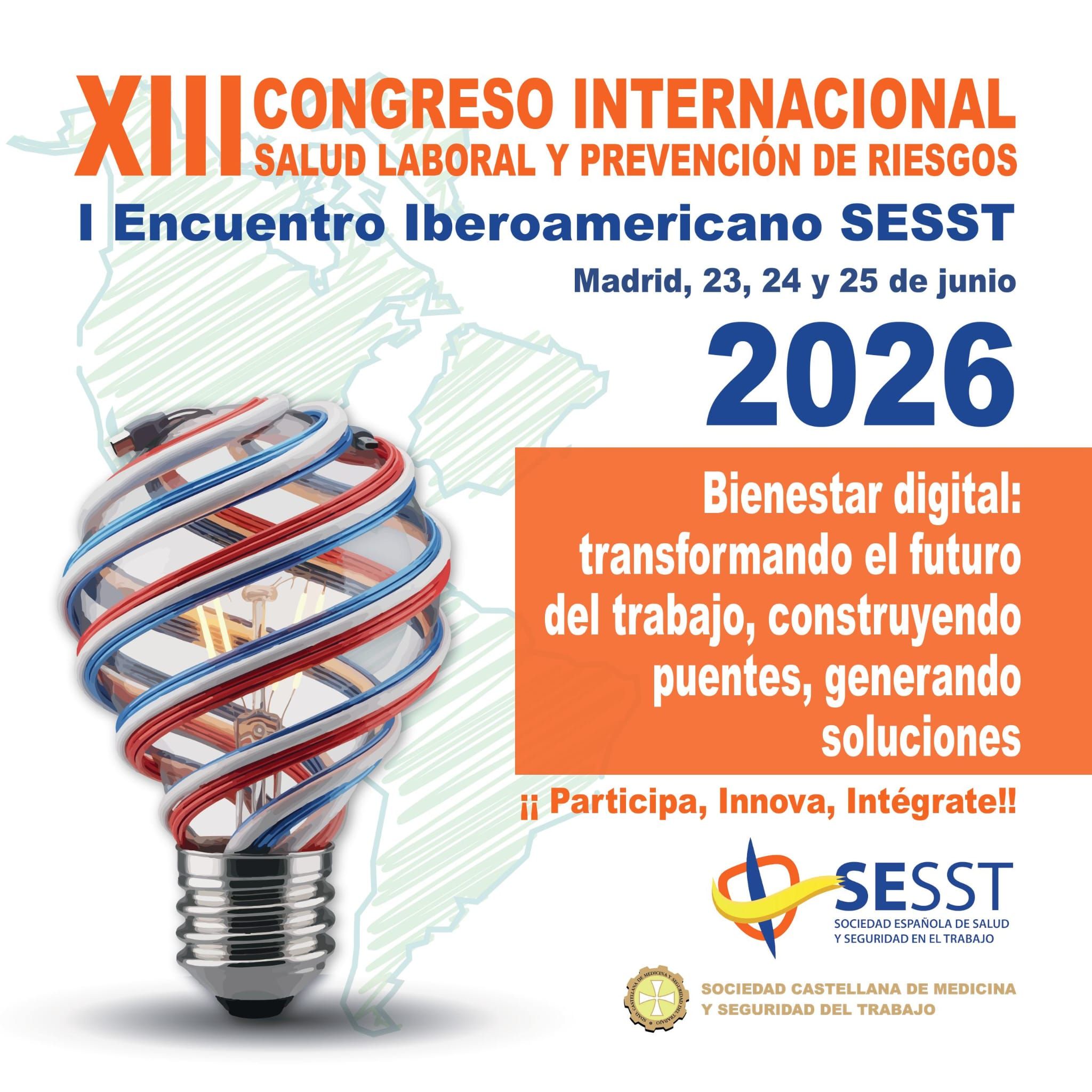 XIII CONGRESO INTERNACIONAL SESST Y I Encuentro Iberoamaricano SESST 2026  (días 23, 24 y 25 de junio de 2026)