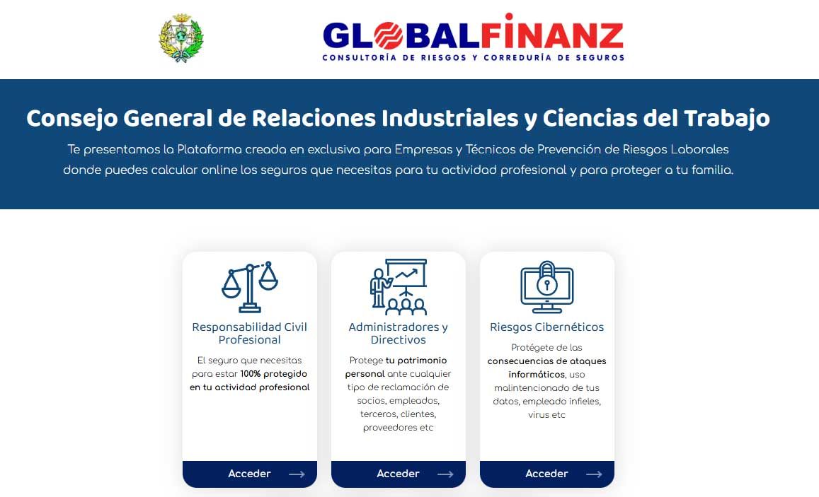 Globalfinanz planteamiento de seguros especialmente diseñado para AUTONOMOS