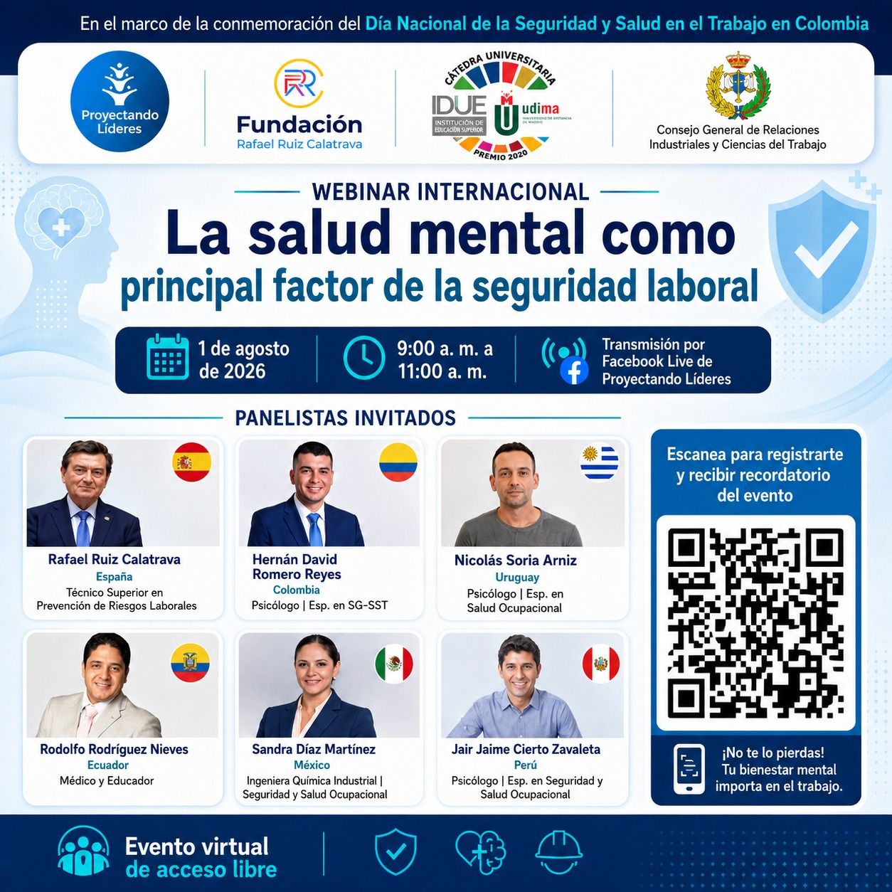Webinar Internacional: La Salud Mental como principal factor de la Seguridad Laboral